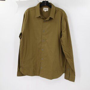 Pact Shirt jacket Mens Large Organic Cotton Twill Button Up Pockets Shacket